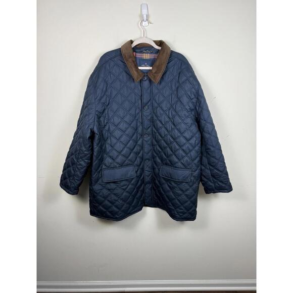 Brooks Brothers Other - Brooks Brothers Paddock Diamond Quilted Coat Navy Blue Size XXXL